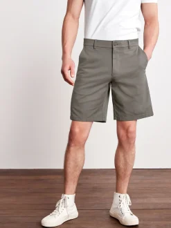 Antraciet - Relaxed fit - Chinoshort met stretch