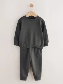 Antraciet - Set met sweatshirt en joggingbroek (3mnd-7jr)