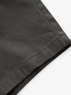 Antraciet - Slim Fit - Chinoshort met stretch