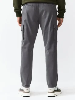 Antraciet - Slim Fit Motionflex Strech Cargo Trousers
