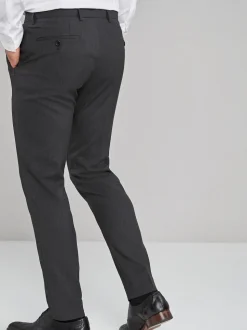 Antraciet - Strakke Pasvorm - Chique stretchy broek