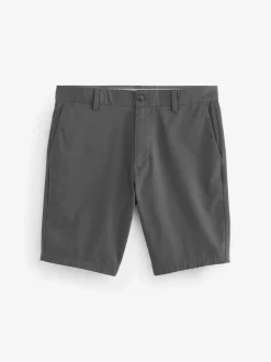 Antraciet - Strakke Pasvorm - Chinoshort met stretch