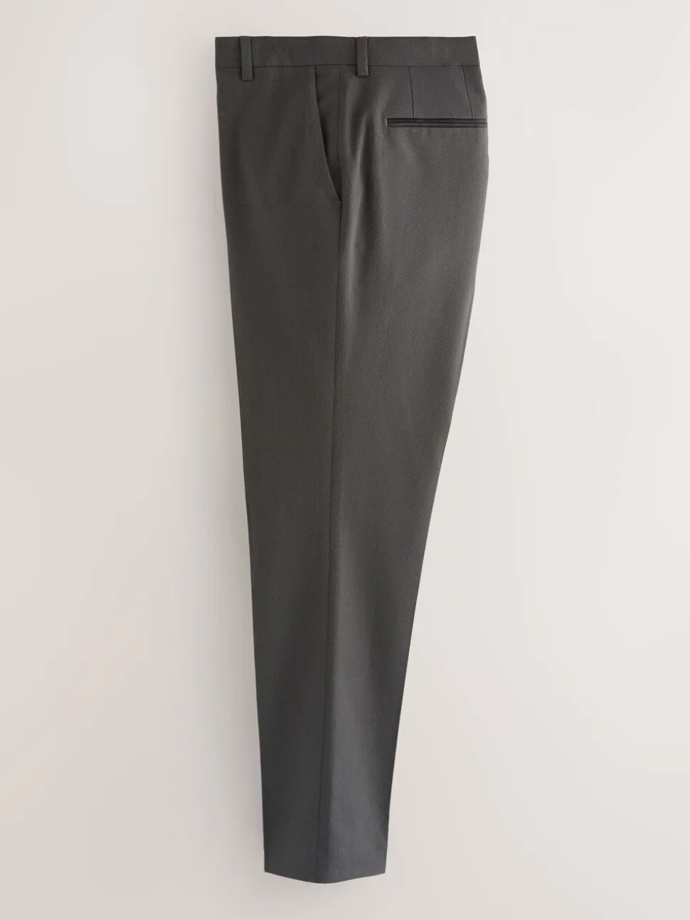 Antraciet - Strakke Pasvorm - Pantalon in smokingstijl