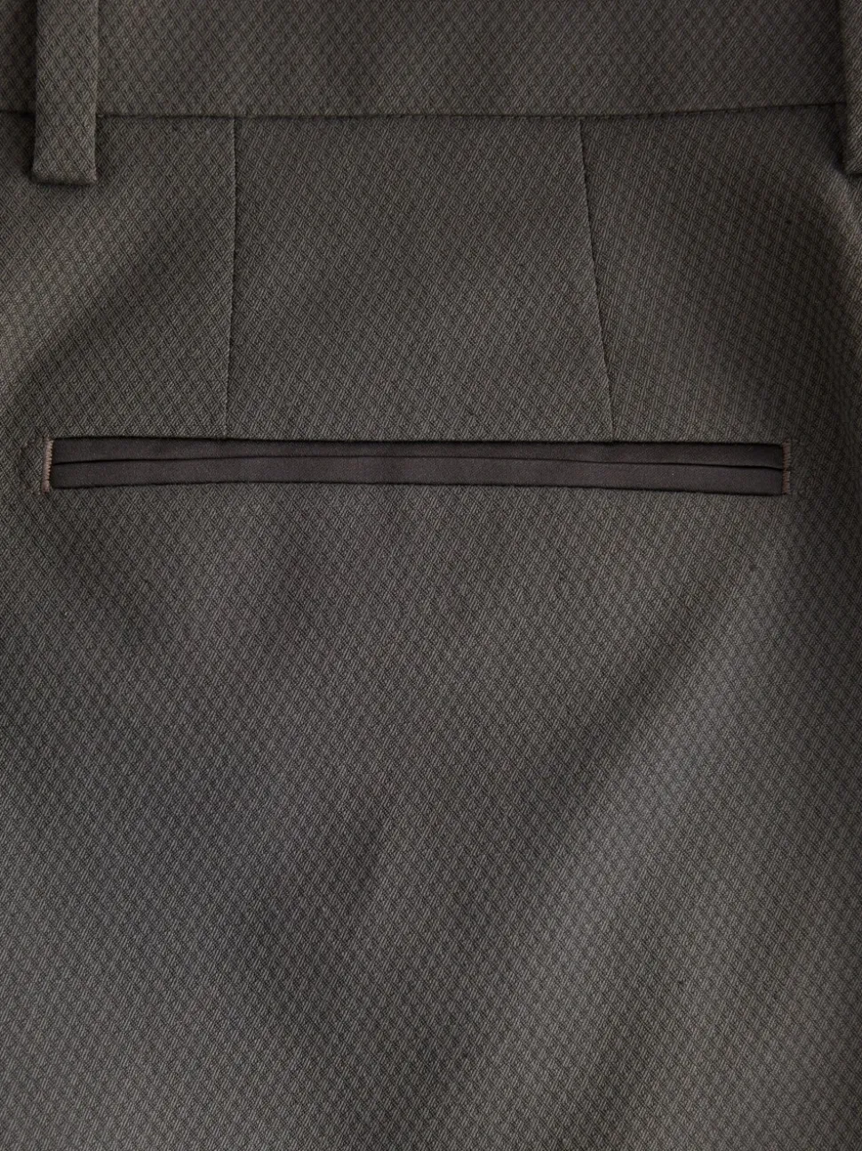 Antraciet - Strakke Pasvorm - Pantalon in smokingstijl