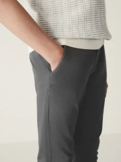 Antraciet - Stretchy chino's (3-17jr)