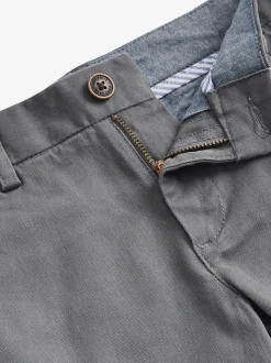 Antraciet - Stretchy chino's (3-17jr)