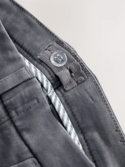 Antraciet - Stretchy chino's (3-17jr)