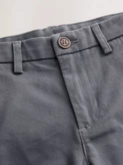Antraciet - Stretchy chino's (3-17jr)