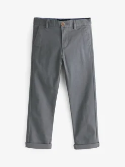 Antraciet - Stretchy chino's (3-17jr)