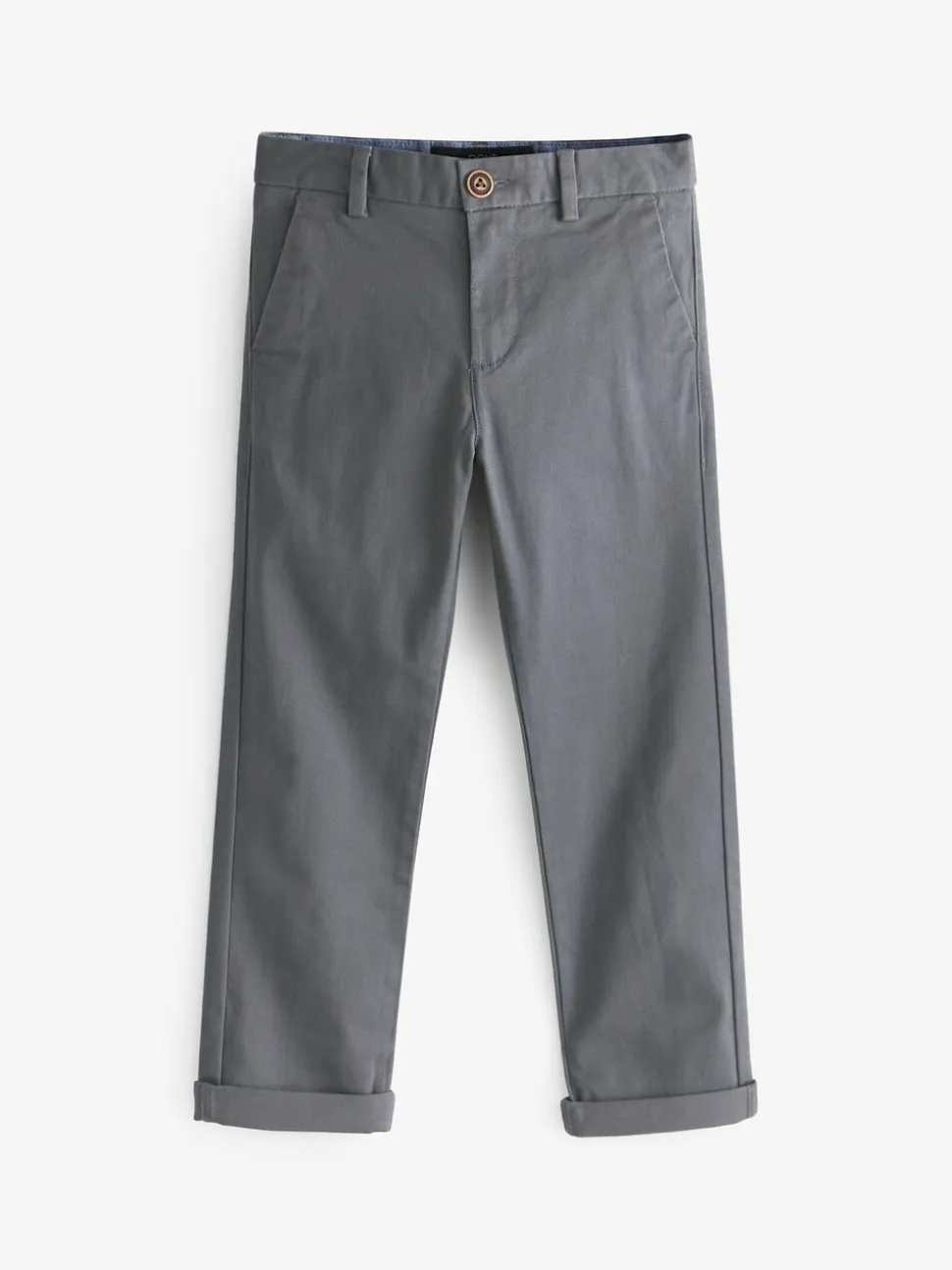 Antraciet - Stretchy chino's (3-17jr)