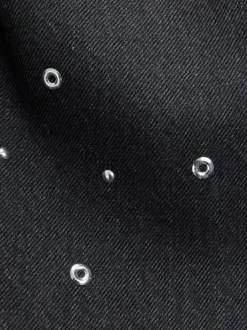 Antraciet - Stud Embellished Wide Leg Jeans (3-16yrs)