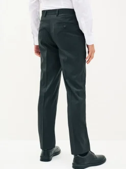 Antraciet - Tailored fit - Chique stretchy broek
