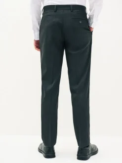 Antraciet - Tailored fit - Chique stretchy broek