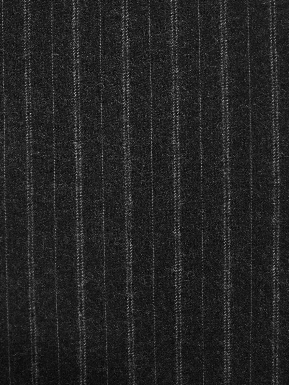 Antraciet - Tailored Fit Signature Empire Mills 100% British Wool Stripe Suit Jacket