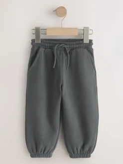 Antraciet - Zacht aanvoelende jersey joggingbroek (3 mnd-7 jr)