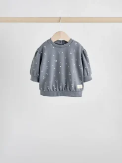 Antracietgrijs & Crème - Baby sweatshirt en joggingbroek 6 -delige set (0mnd -2jr)