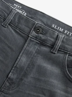 Antracietgrijs - Enkele - Slim fit klassieke stretchy jeans