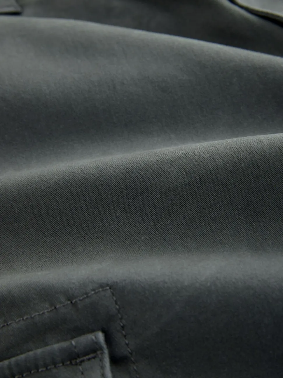 Antracietgrijs - Relaxed fit - Katoenen cargostretchbroek