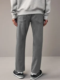 Antracietgrijs - Slim Fit - Comfortabele stretchjeans