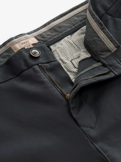 Antracietgrijs - Slim Fit - Stretchy chino