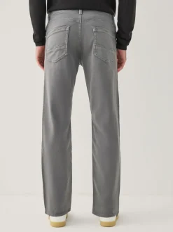 Antracietgrijs - Straight fit - Comfortabele stretchjeans