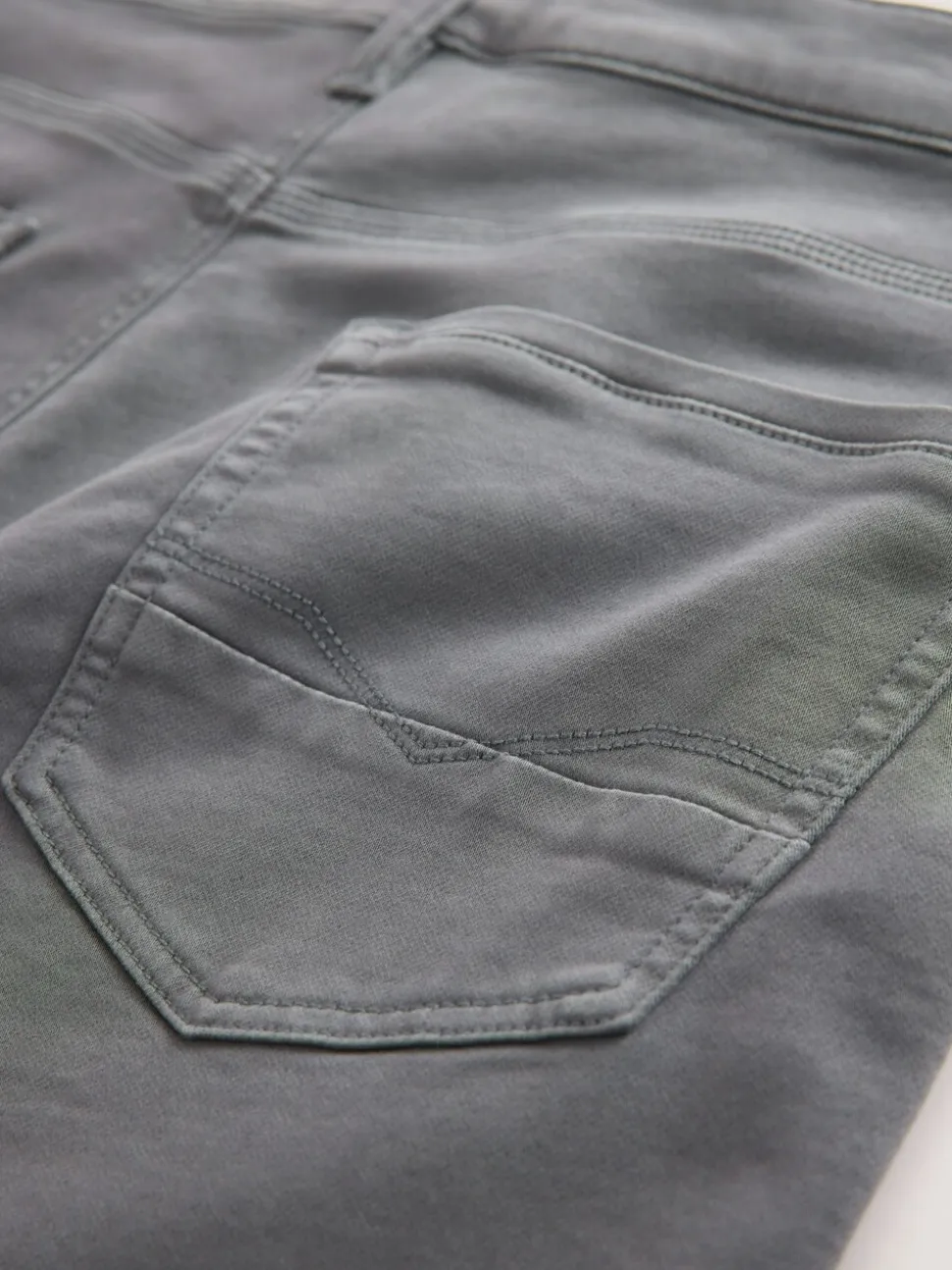 Antracietgrijs - Straight fit - Comfortabele stretchjeans