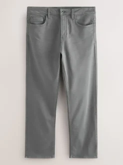 Antracietgrijs - Straight fit - Comfortabele stretchjeans