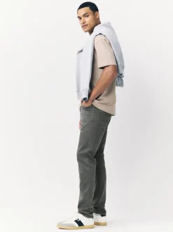 Antracietgrijs - Strakke Pasvorm - Comfortabele stretchjeans