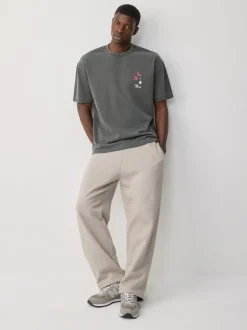 Antracietgrijs Hiroshige - Relaxed fit - T-shirt met kunstenaars/artiestlicentie