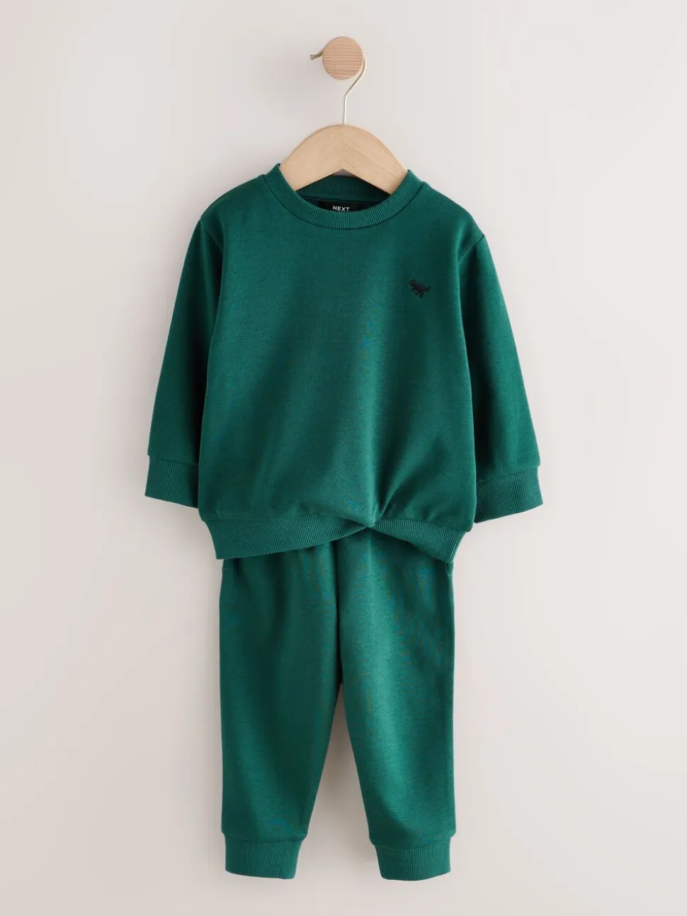 Antracietgrijs/groen - Set van 2 sweatshirts en joggingbroeken (3mnd -7jr)