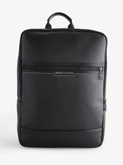 Armani Exchange Logo Black Backpack