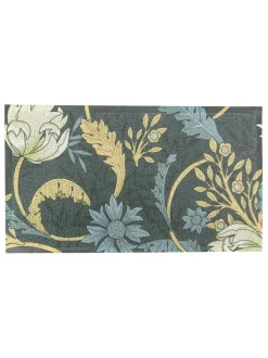 Artsy Mats blauwe deurmat met William Morris-patroon