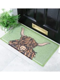 Artsy Mats deurmat met hooglandkoe