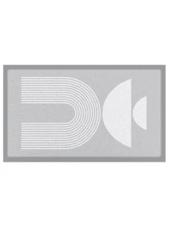 Artsy Mats Half Moon Abstract Indoor Outdoor Doormat