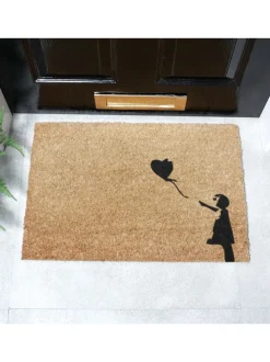 Artsy Mats Meisje met een Ballon Graffiti Deurmat