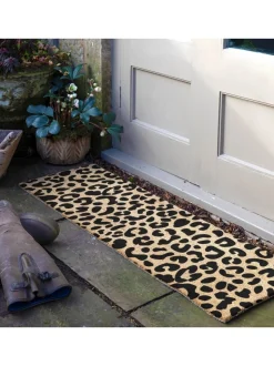 Artsy Mats Patio deurmat met luipaard Print