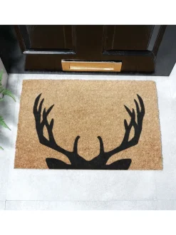 Artsy Mats Stag Antlers Doormat