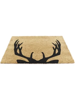 Artsy Mats Stag Antlers Doormat