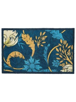 Artsy Mats William Morris Blue Indoor Washable Doormat