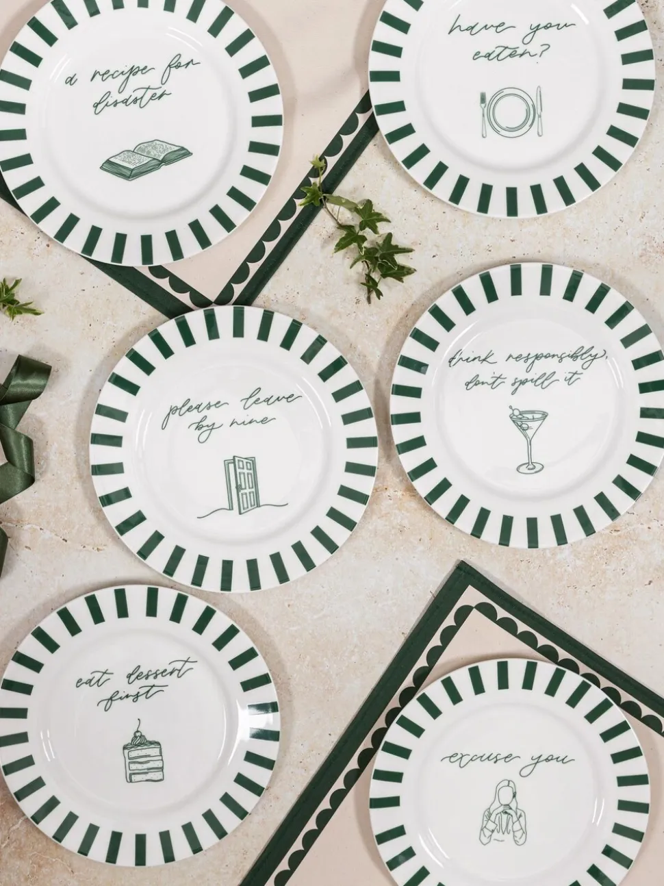 Avalon Home Have You Eaten Dessert Plate