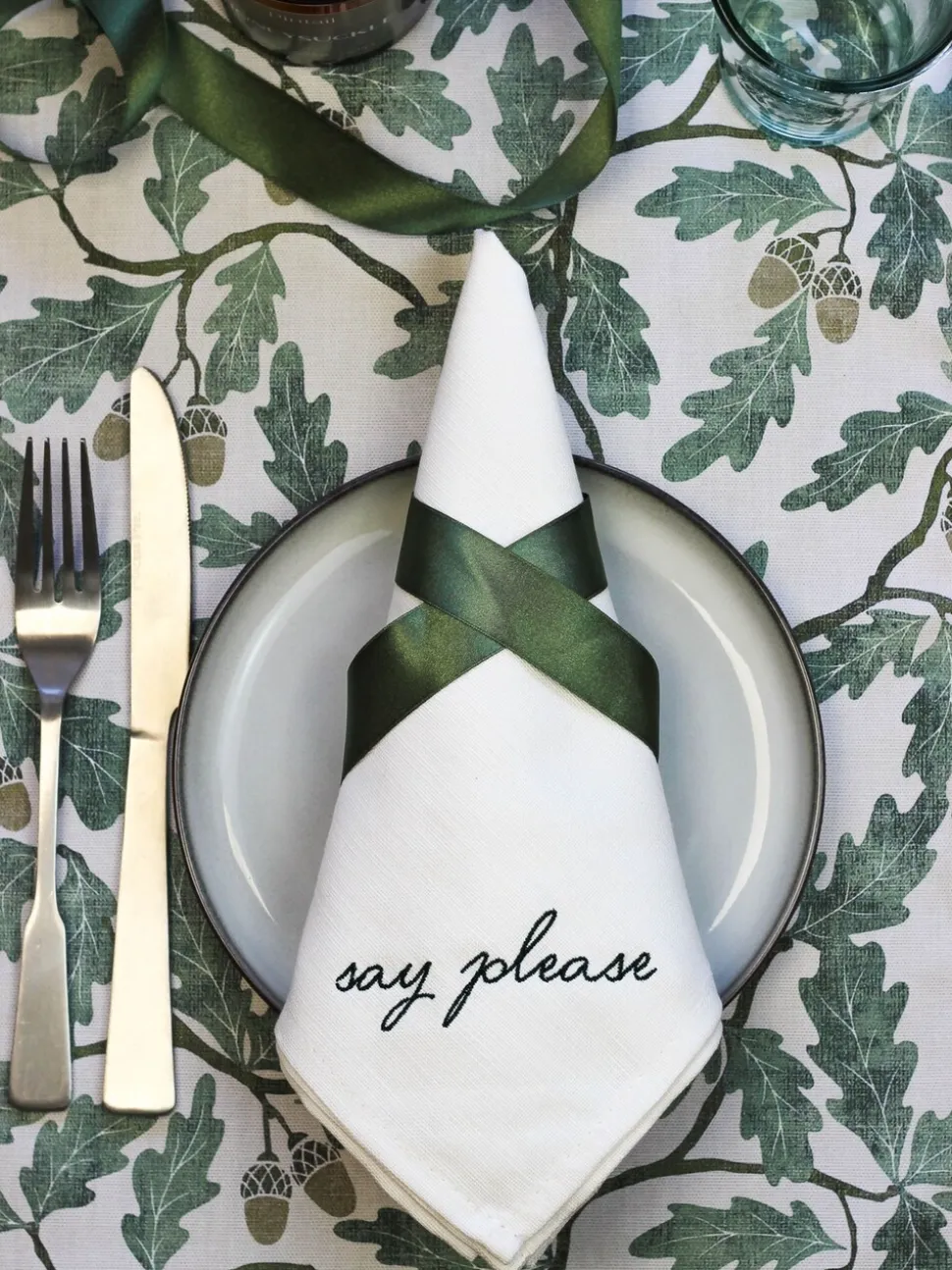 Avalon Wonen Set van 4 Manners Collectie 100% katoenen servetten in geschenkdoos