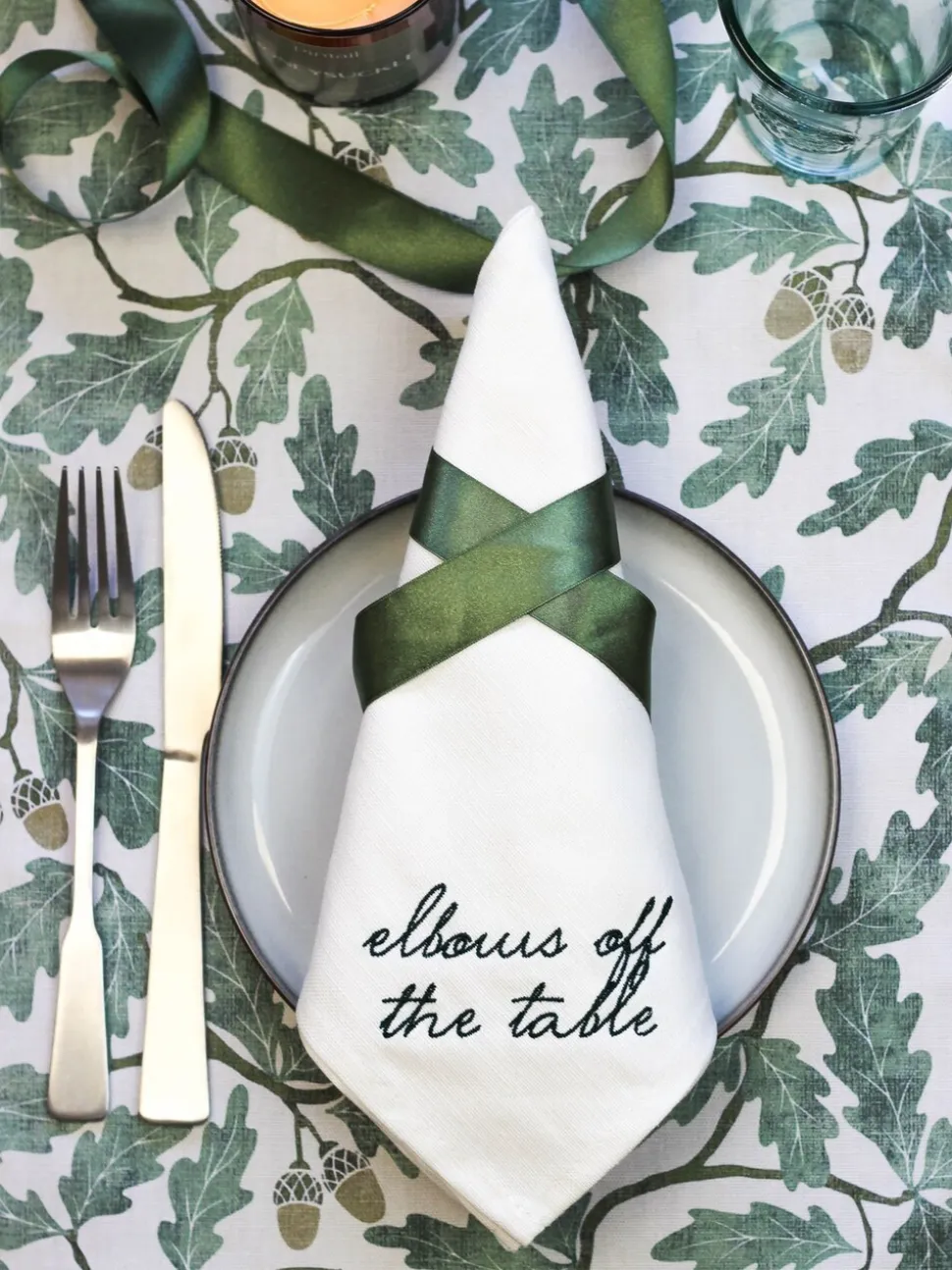 Avalon Wonen Set van 4 Manners Collectie 100% katoenen servetten in geschenkdoos