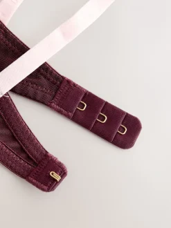 B by Ted Baker Aubergine Purple Floral Triple Boost Bra