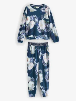 B by Ted Baker Blue Floral Twosie Pyjamas
