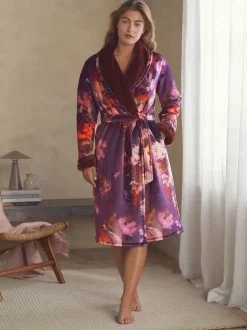 B By Ted Baker bordeauxrode comfortabele kamerjas