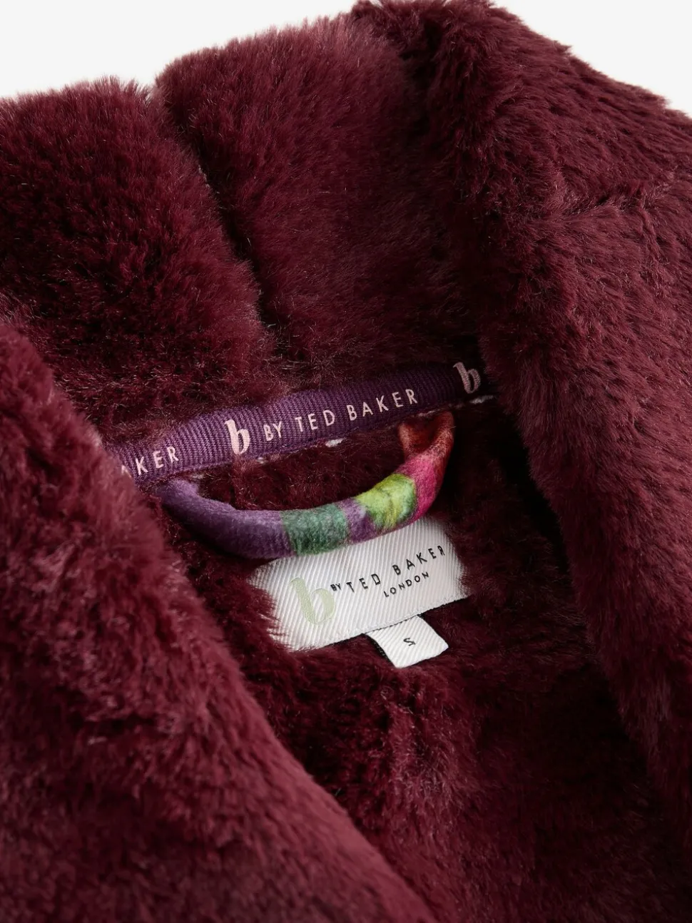 B By Ted Baker bordeauxrode comfortabele kamerjas