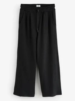 B by Ted Baker Knit Rib Wide Leg Black Trousers