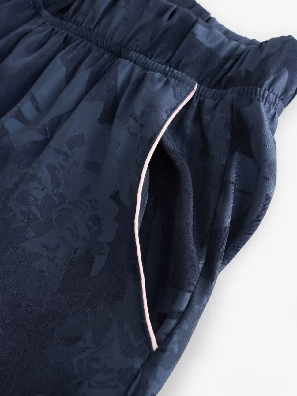 B by Ted Baker Navy Jacquard Button Through Pyjamas