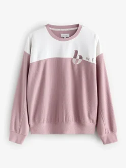B by Ted Baker Pink Ottoman Rib Lounge Top