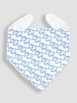 Babyblauw - JoJo Maman Bébé - 3 Katoenen babyslabbetjes